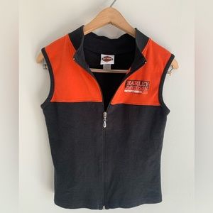 2002 Harley Davidson Knit Zipper Vest